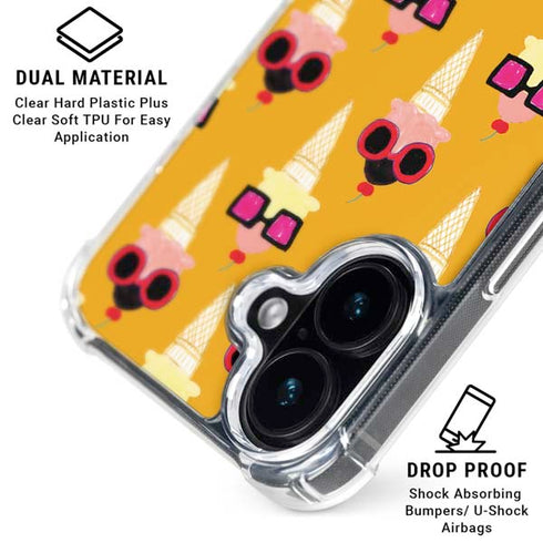 Bouffants and Broken Hearts Ice Cream with Shades iPhone 16 MagSafe Case