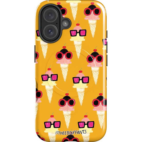 Bouffants and Broken Hearts Ice Cream with Shades iPhone 16 Magsafe Impact Case