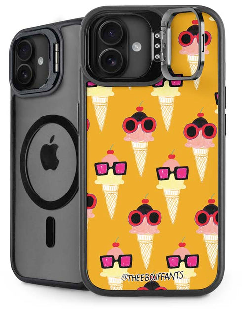 Bouffants and Broken Hearts Ice Cream with Shades iPhone 16 Plus Kickstand Case