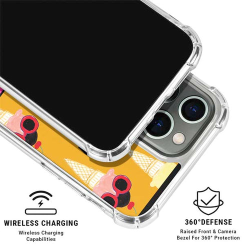 Bouffants and Broken Hearts Ice Cream with Shades iPhone 16 Pro Clear Case