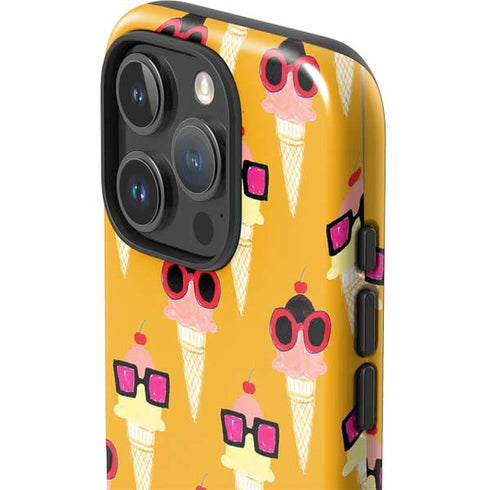 Bouffants and Broken Hearts Ice Cream with Shades iPhone 16 Pro Impact Case