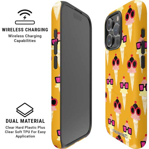 Bouffants and Broken Hearts Ice Cream with Shades iPhone 16 Pro Max Magsafe Impact Case