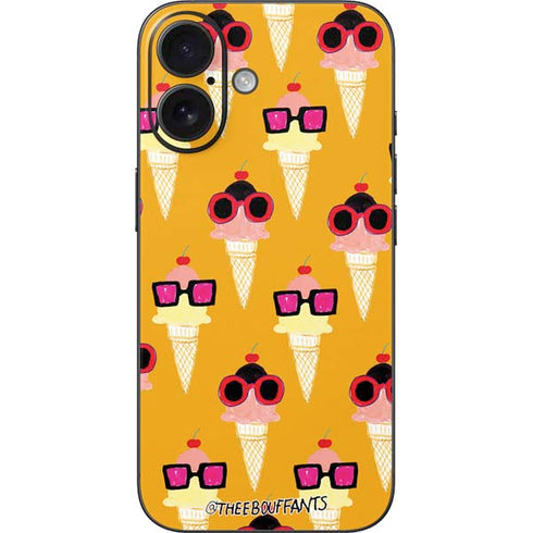 Bouffants and Broken Hearts Ice Cream with Shades iPhone 16 Skin