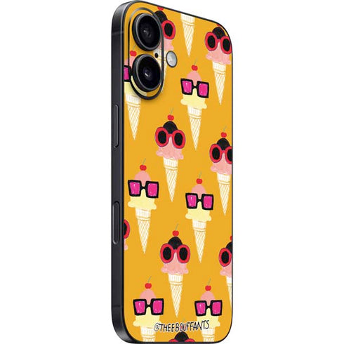 Bouffants and Broken Hearts Ice Cream with Shades iPhone 16 Skin