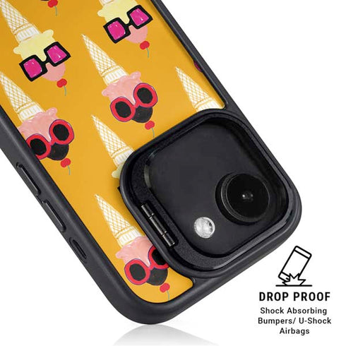 Bouffants and Broken Hearts Ice Cream with Shades iPhone 16e Kickstand Case