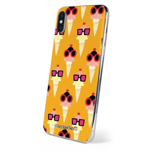 Bouffants and Broken Hearts Ice Cream with Shades iPhone XS Skin