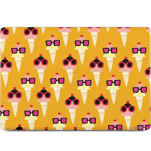 Bouffants and Broken Hearts Ice Cream with Shades MacBook Skins