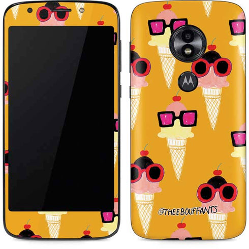 Bouffants and Broken Hearts Ice Cream with Shades Moto E5 Play Skin
