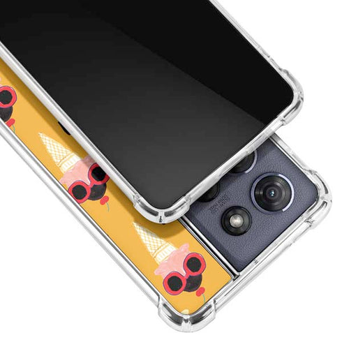 Bouffants and Broken Hearts Ice Cream with Shades Moto G Play 5G (2025) Clear Case