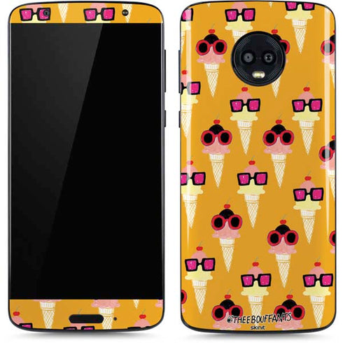 Bouffants and Broken Hearts Ice Cream with Shades Moto G6 Skin