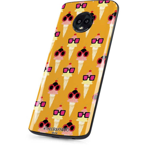 Bouffants and Broken Hearts Ice Cream with Shades Moto G6 Skin