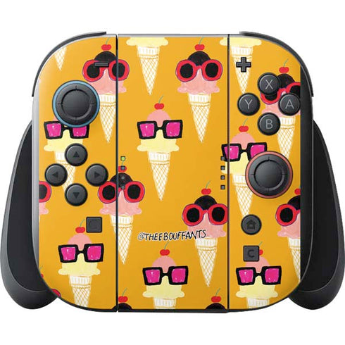 Bouffants and Broken Hearts Ice Cream with Shades Nintendo Switch 2 (2025) with Joy-Con Skin