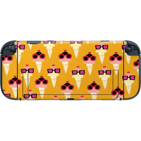 Bouffants and Broken Hearts Ice Cream with Shades Nintendo Switch 2 (2025) with Joy-Con Skin