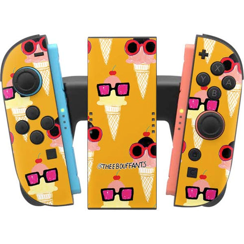 Bouffants and Broken Hearts Ice Cream with Shades Nintendo Switch 2 (2025) Joy-Con Controller Skin
