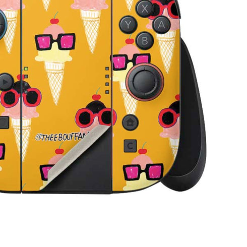 Bouffants and Broken Hearts Ice Cream with Shades Nintendo Switch 2 (2025) Joy-Con Controller Skin