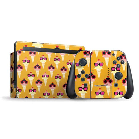 Bouffants and Broken Hearts Ice Cream with Shades Nintendo Skins