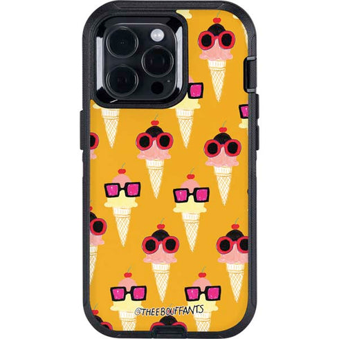 Bouffants and Broken Hearts Ice Cream with Shades Otterbox Defender iPhone Skin