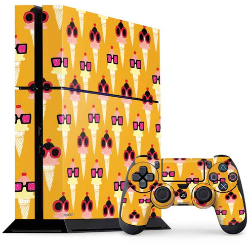 Bouffants and Broken Hearts Ice Cream with Shades PlayStation PS4 Skins