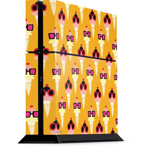 Bouffants and Broken Hearts Ice Cream with Shades PlayStation PS4 Skins