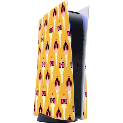 Bouffants and Broken Hearts Ice Cream with Shades PlayStation PS5 Skins