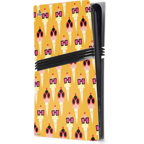 Bouffants and Broken Hearts Ice Cream with Shades PS5 Pro Console Skin
