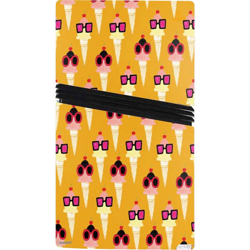Bouffants and Broken Hearts Ice Cream with Shades PS5 Pro Console Skin