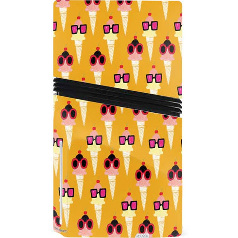 Bouffants and Broken Hearts Ice Cream with Shades PS5 Pro Disk Bundle Skin