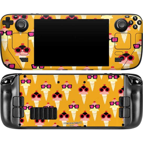Bouffants and Broken Hearts Ice Cream with Shades Steam Deck Handheld Gaming Computer OLED Skin