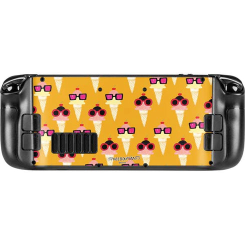 Bouffants and Broken Hearts Ice Cream with Shades Steam Deck Handheld Gaming Computer Skin