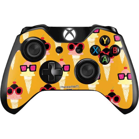 Bouffants and Broken Hearts Ice Cream with Shades Xbox One Controller Skin