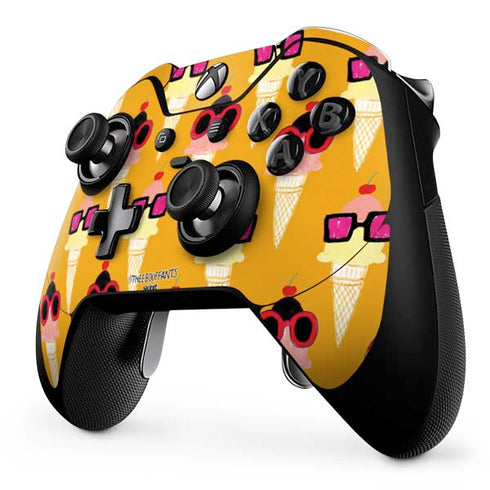 Bouffants and Broken Hearts Ice Cream with Shades Xbox One Elite Controller Skin