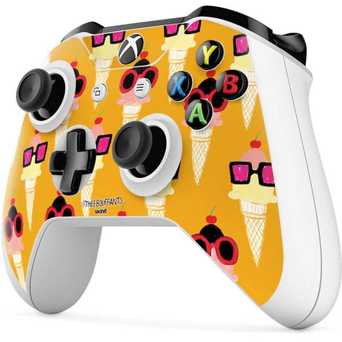 Bouffants and Broken Hearts Ice Cream with Shades Xbox One S Controller Skin
