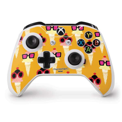 Bouffants and Broken Hearts Ice Cream with Shades Xbox One S Controller Skin