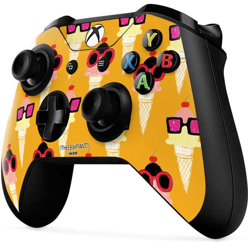 Bouffants and Broken Hearts Ice Cream with Shades Xbox One X Controller Skin