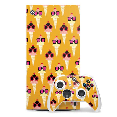 Bouffants and Broken Hearts Ice Cream with Shades Xbox Series X Skins