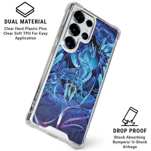 Ice Dragon by Ruth Thompson Galaxy S25 Ultra Clear Case