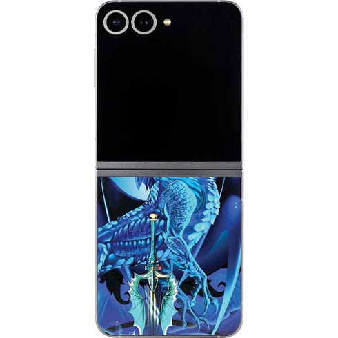 Ice Dragon by Ruth Thompson Galaxy Z Flip6 Skin