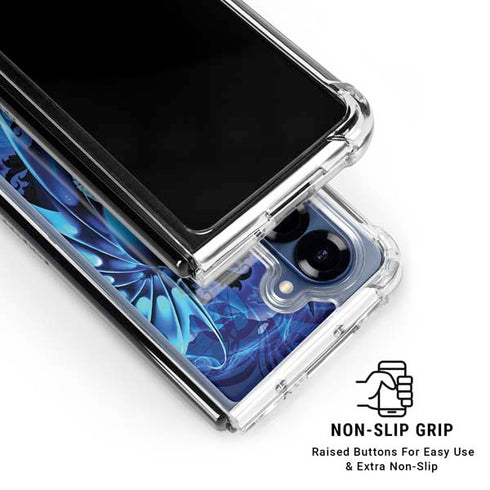 Ice Dragon by Ruth Thompson Galaxy Z Fold6 Clear Case