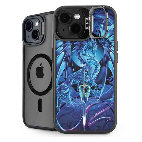 Ice Dragon by Ruth Thompson iPhone 14 Plus Kickstand Case