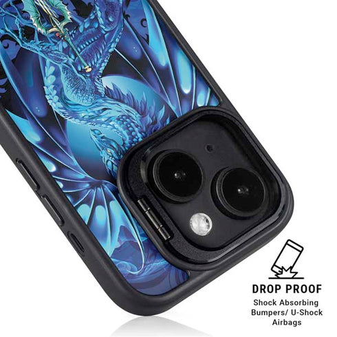 Ice Dragon by Ruth Thompson iPhone 15 Plus Kickstand Case