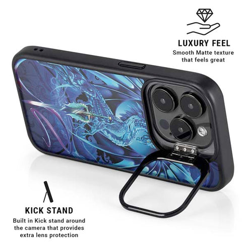Ice Dragon by Ruth Thompson iPhone 15 Pro Max Kickstand Case