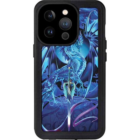 Ice Dragon by Ruth Thompson iPhone 15 Pro Waterproof Case