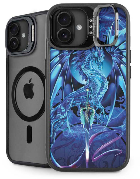 Ice Dragon by Ruth Thompson iPhone 16 Plus Kickstand Case
