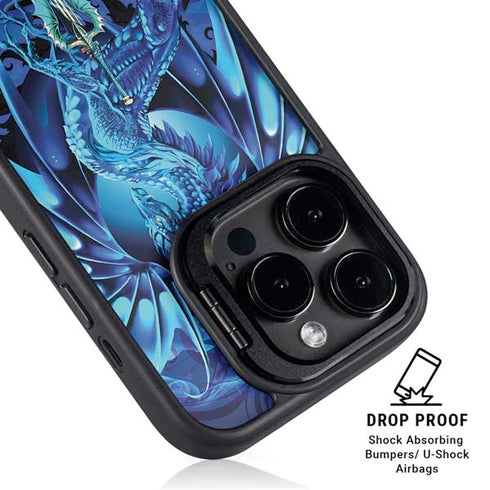 Ice Dragon by Ruth Thompson iPhone 16 Pro Kickstand Case