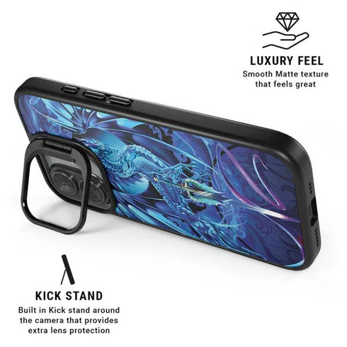 Ice Dragon by Ruth Thompson iPhone 17 Kickstand Case