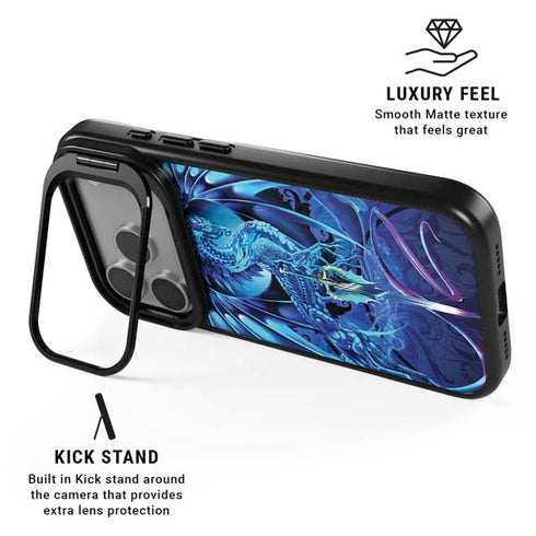 Ice Dragon by Ruth Thompson iPhone 17 Pro Kickstand Case
