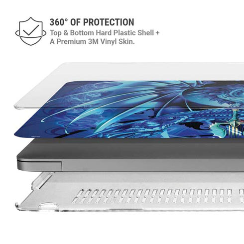 Ice Dragon by Ruth Thompson MacBook Pro 14in (2021-24) Case plus Skin