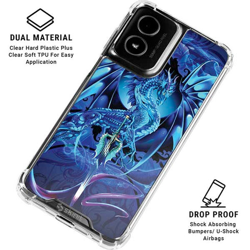 Ice Dragon by Ruth Thompson Moto G Power 5G (2024) Clear Case