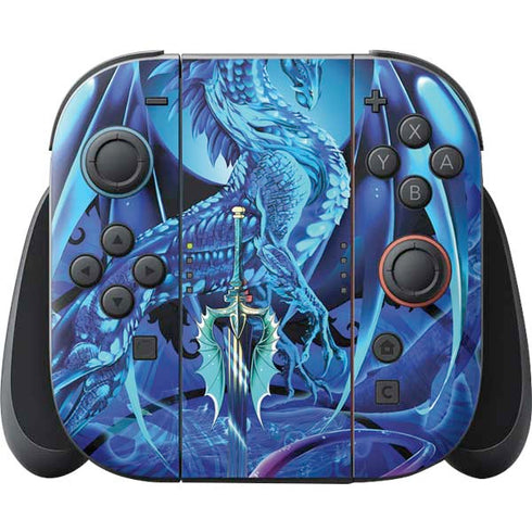 Ice Dragon by Ruth Thompson Nintendo Switch 2 (2025) Joy-Con Controller Skin