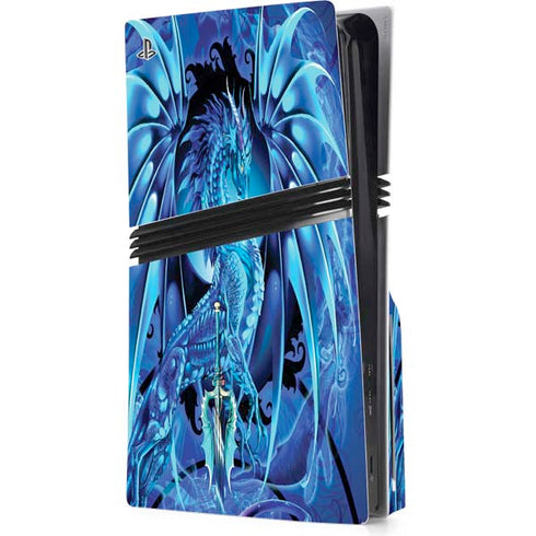 Ice Dragon by Ruth Thompson PS5 Pro Disk Console Skin